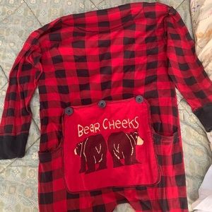 Bear Cheeks Onesie! Plaid, 100% Cotton